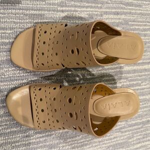 Alaia Laser Cut Leather Mules size 36 (6)